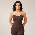 Women’s Body Sculpting Shapewear Bodysuit – Brown | Body-Hugging & Stretch Fit