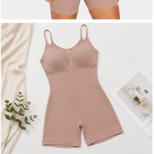 Women’s Full Body Shapewear Bodysuit – Beige | Tummy & Waist Control