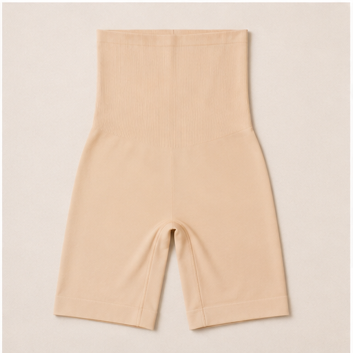 Women’s High-Compression Tummy Tucker Bodysuit – Beige | Thigh Slimming Support