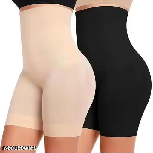 Women’s High-Waist Shapewear Shorts – Tummy & Thigh Control | Pack of 2