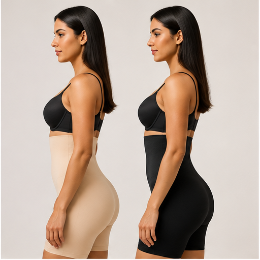 Women’s High-Waist Shapewear Shorts – Tummy & Thigh Control | Pack of 2