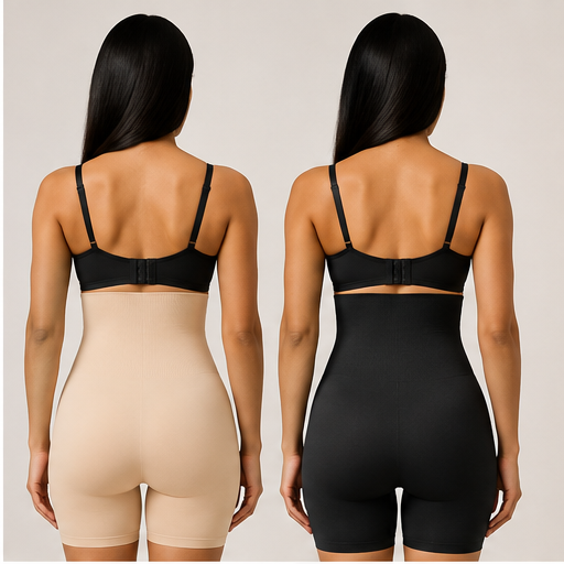 Women’s High-Waist Shapewear Shorts – Tummy & Thigh Control | Pack of 2